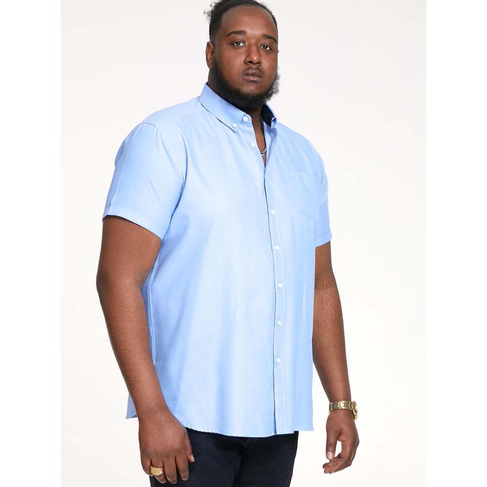 D555 JAMES OXFORD SHORT SLEEVE SHIRT SKY BLUE
