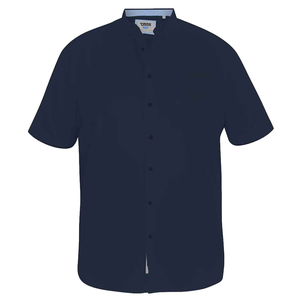 D555 James Oxford Short Sleeve Shirt Navy
