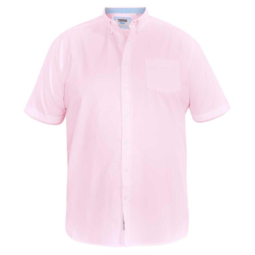 D555 JAMES OXFORD SHORT SLEEVE SHIRT PINK