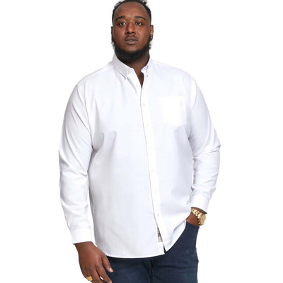 D555 RICHARD OXFORD LONG SLEEVE SHIRT PINK