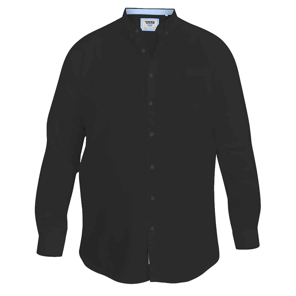 D555 RICHARD OXFORD LONG SLEEVE SHIRT BLACK