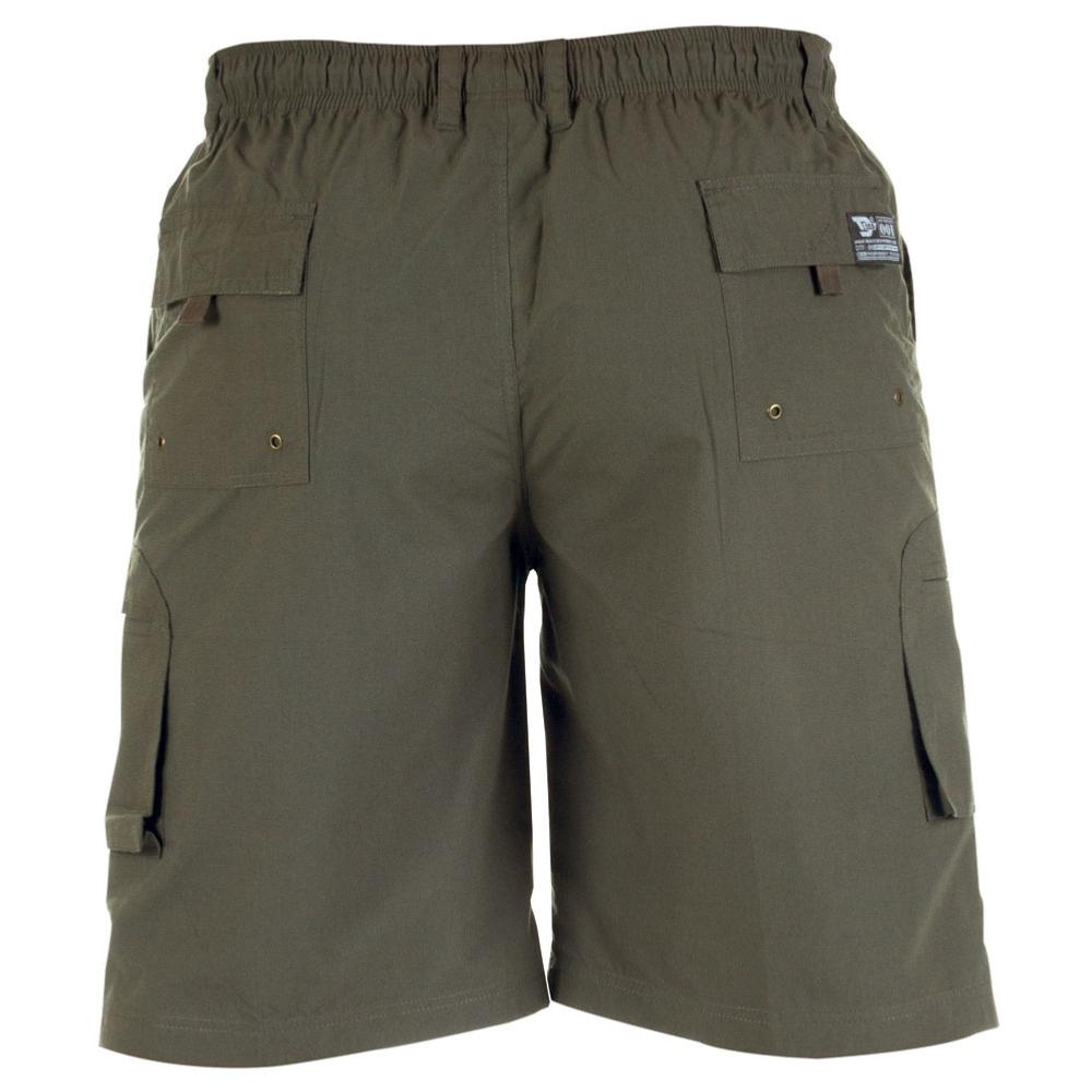 D555 NICK LIGHTWEIGHT CARGO SHORTS WITH ELASTICATED STRETCH WAISTBAND KHAKI