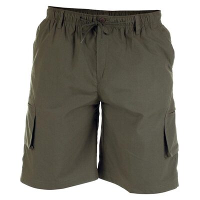 D555 NICK LIGHTWEIGHT CARGO SHORTS WITH ELASTICATED STRETCH WAISTBAND KHAKI