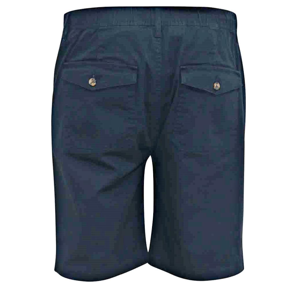 D555 Butley Elasticated Cotton Casual Stretch shorts Navy