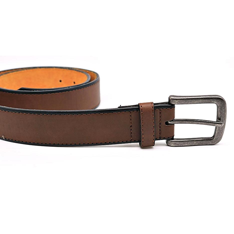 D555 AVANT BURNISHED EDGE BELT BROWN