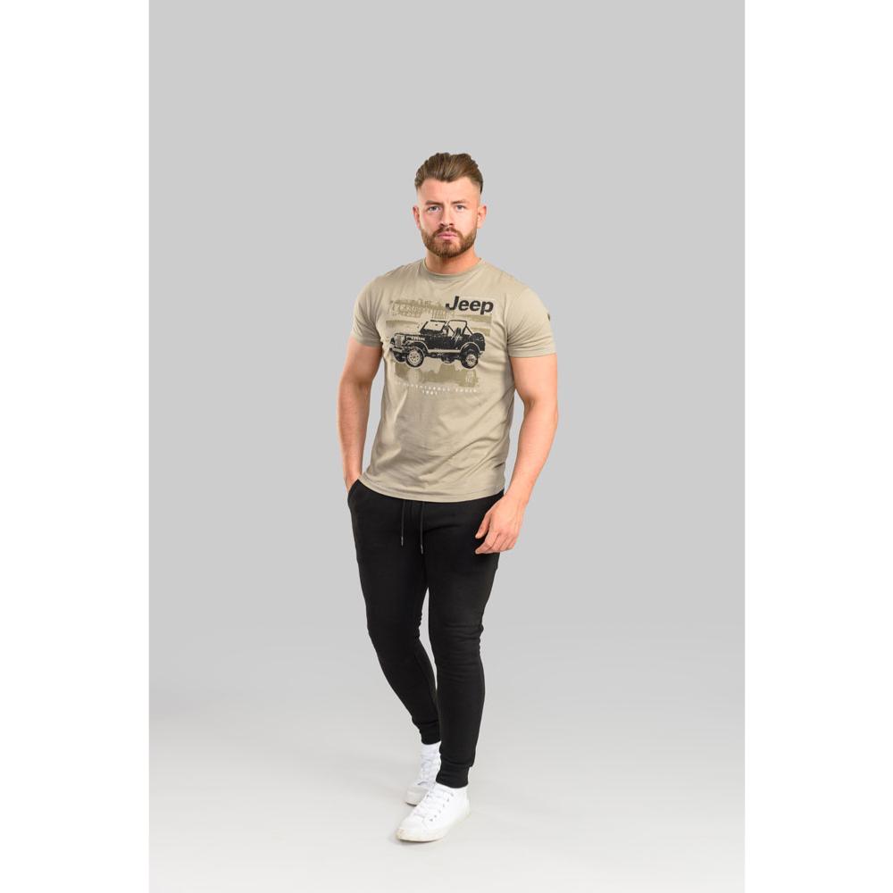 D555 WOLVERTON OFFICIAL LICENSED JEEP PRINT TEE ADVENTUROUS SOULS