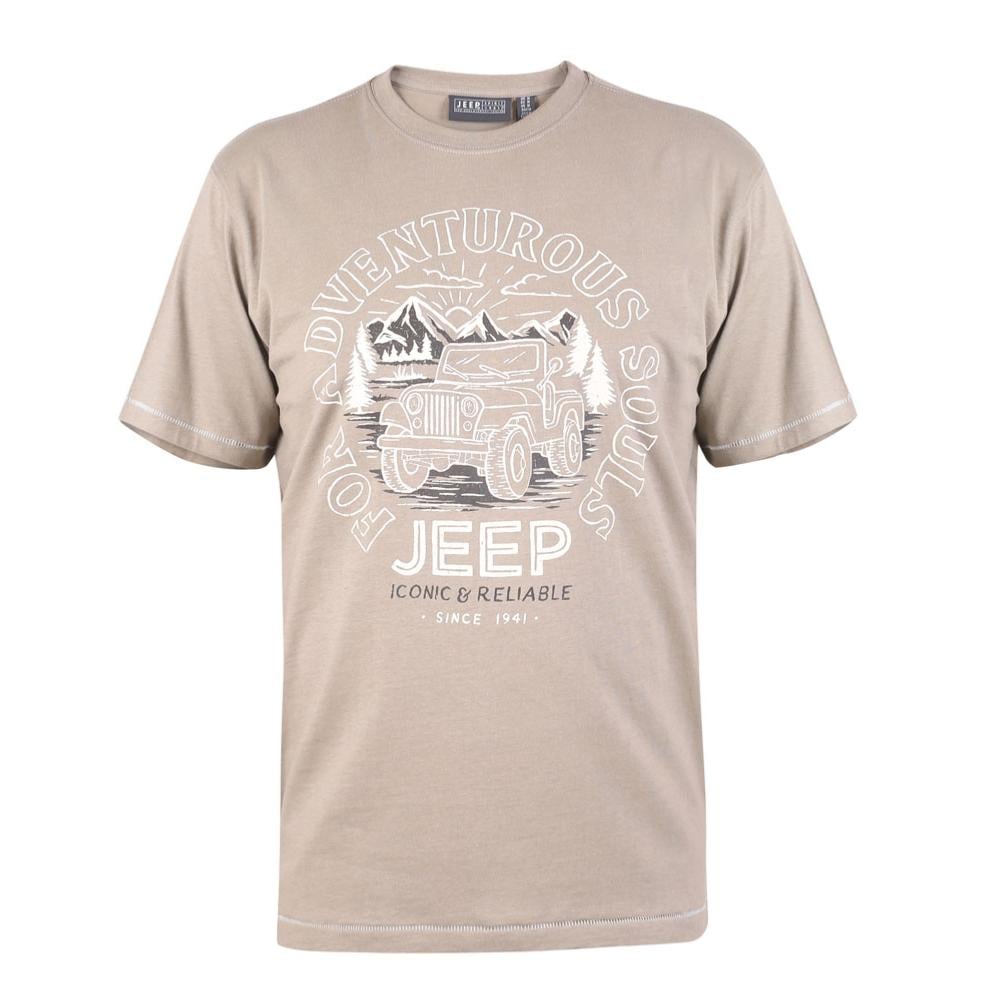 ALDERFORD OFFICIAL LICENSED JEEP TEE SHIRT SAND