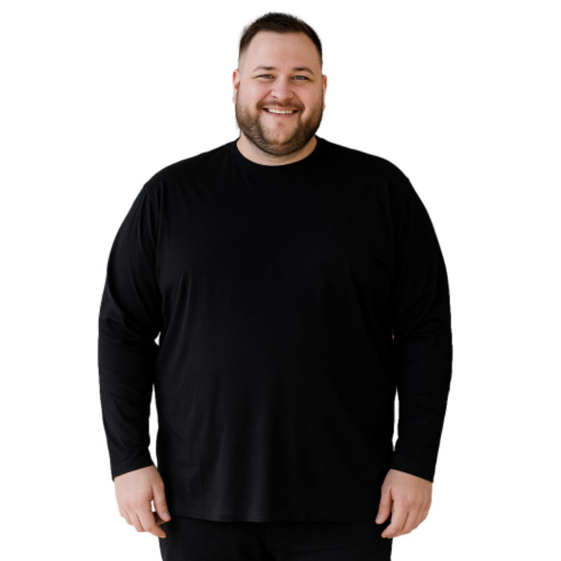 ESPIONAGE LONG SLEEVE TEE SHIRT BLACK
