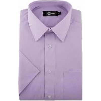 CARABOU EASY CARE SHORT SLEEVE WORK SHIRT LAVENDER