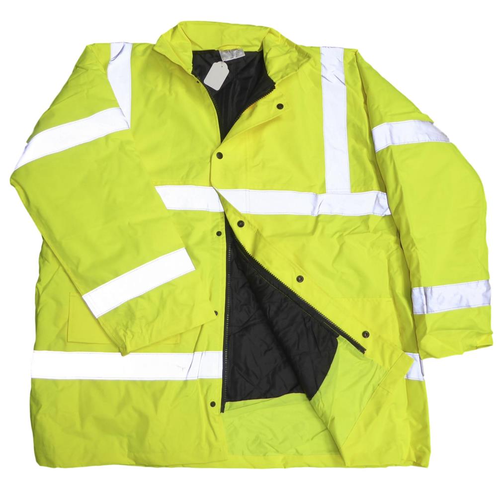 HI VIS LIGHTLY PADDED COAT YELLOW 4XL