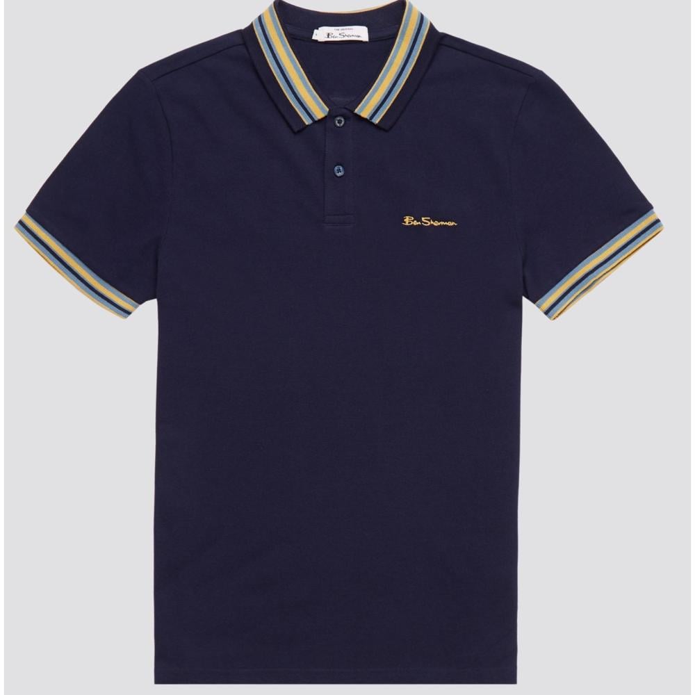 BEN SHERMAN HOUSE COLLAR POLO SHIRT MARINE