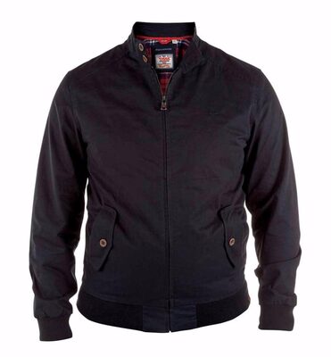 D555 Windsor Tall Fit Classic Harrington Jacket Black