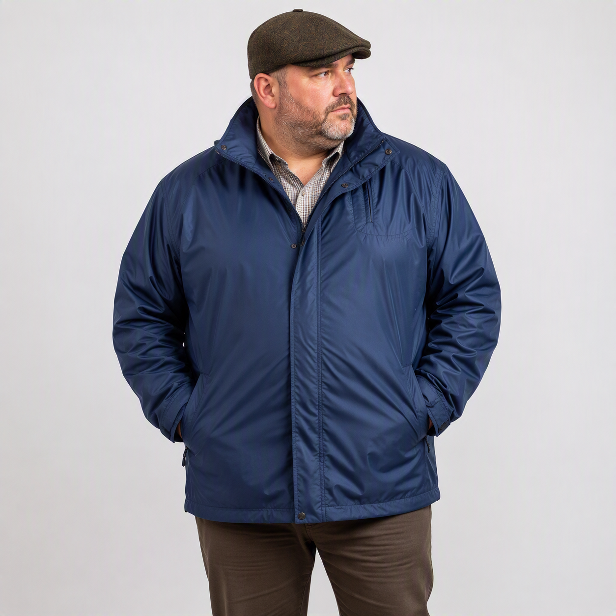 KAM WATERPROOF BREATHABLE LIGHTWEIGHT JACKET NAVY KV01