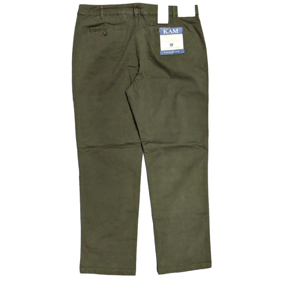 Kam Big Mans Cotton Stretch Chino Khaki KBS261