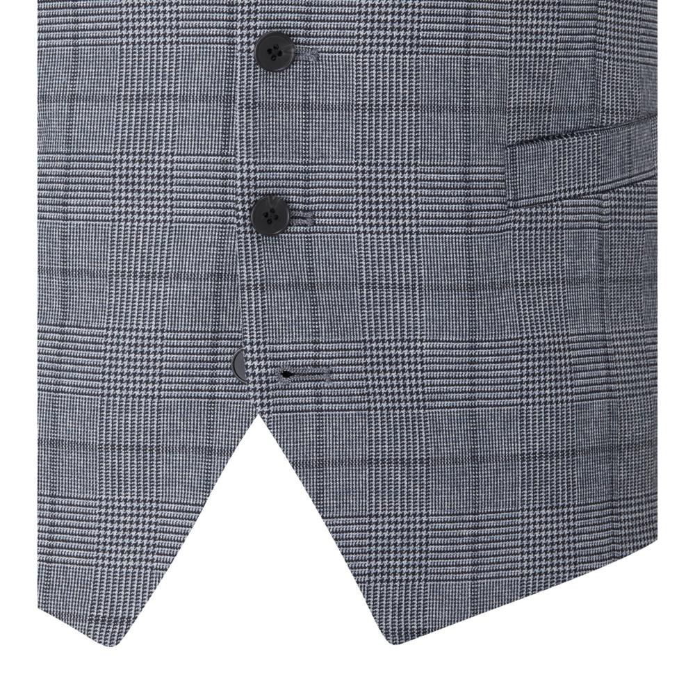 SKOPES REECE TAILORED HERITAGE CHECK WAISTCOAT BLUE CHECK