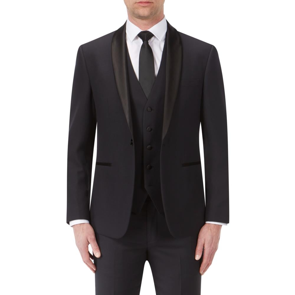 SKOPES SALE - NEWMAN EVENING DRESS SUIT JACKET BLACK SHADOW CHECK