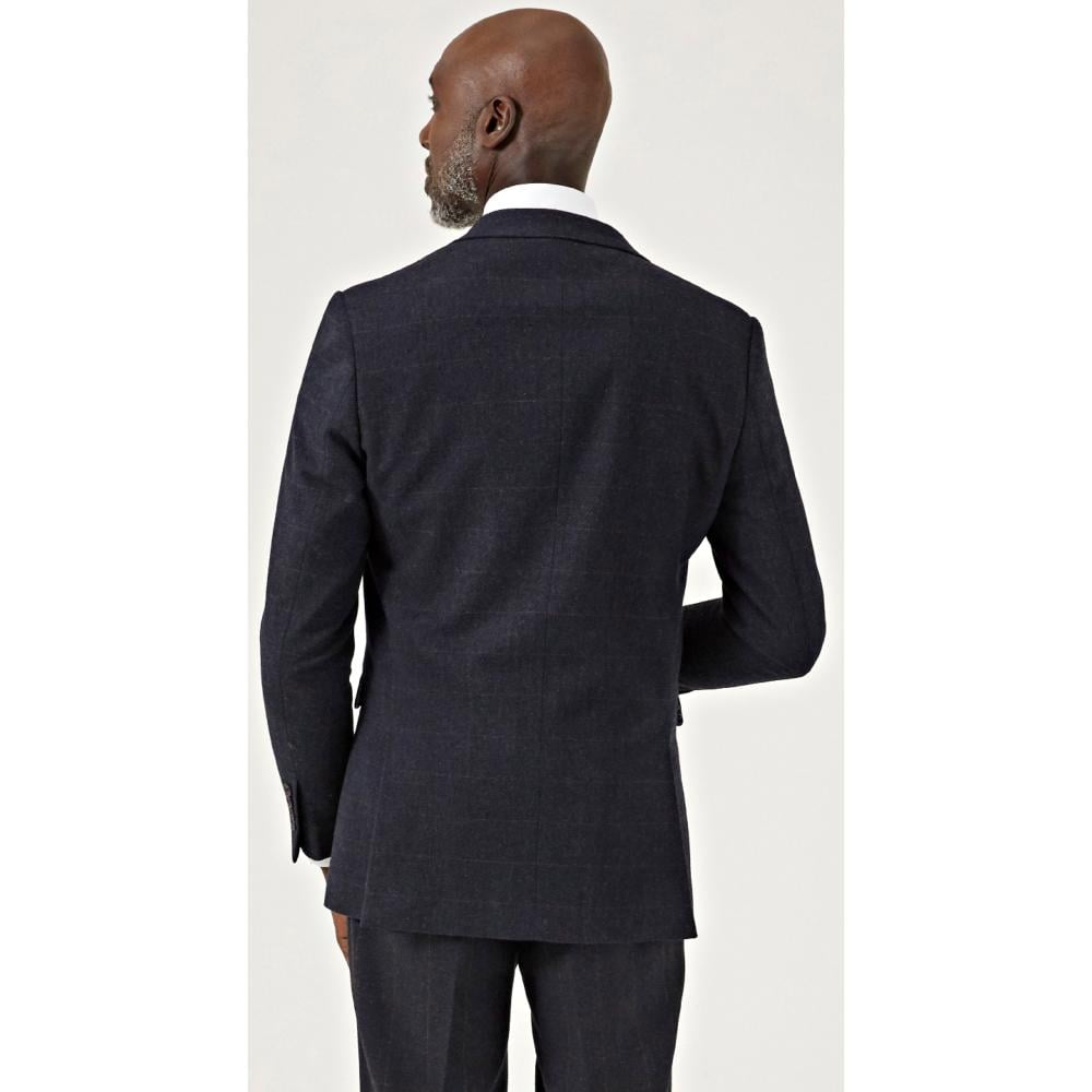 SKOPES AIKEN WOOL BLEND JACKET NAVY RED CHECK