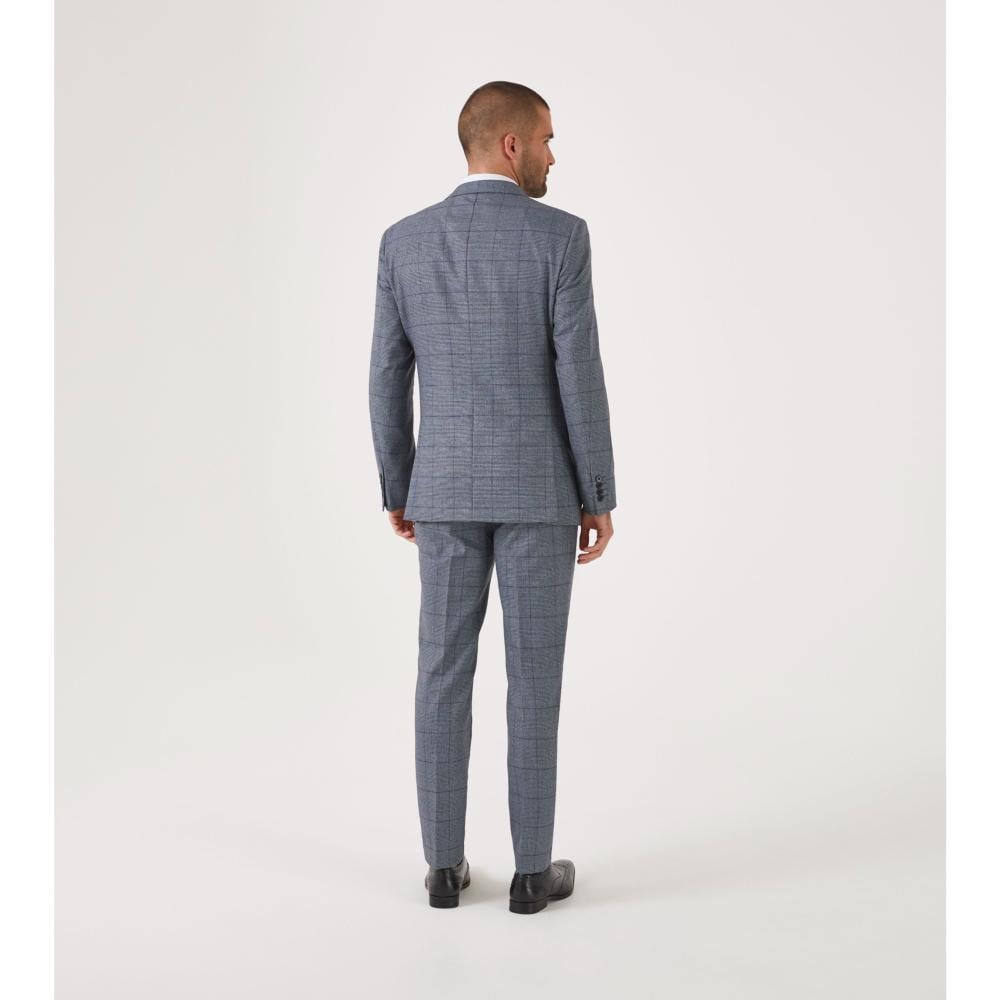 SKOPES REECE TAILORED HERITAGE CHECK JACKET BLUE CHECK