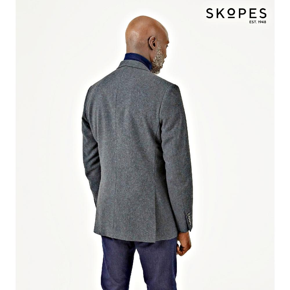 SKOPES RUTHIN WOOL BLEND COUNTRY INSPIRED JACKET TEAL