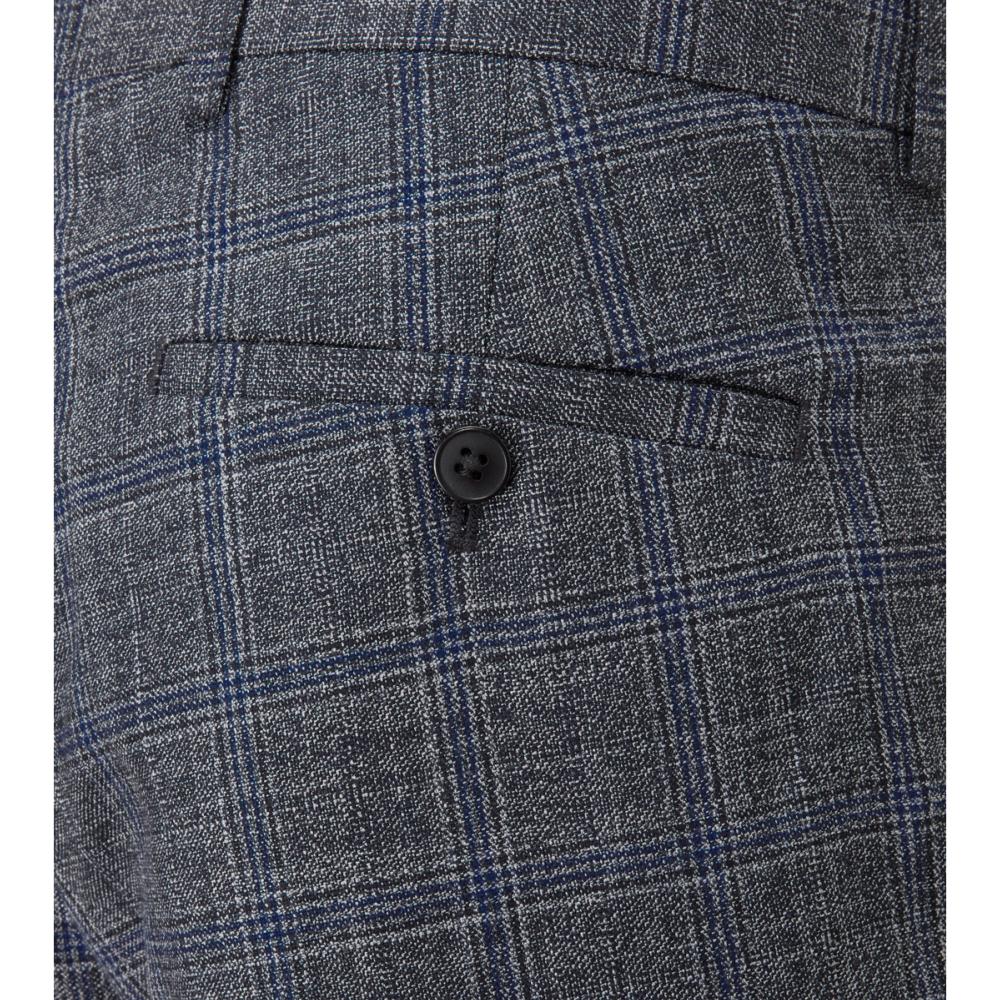 SKOPES ACARO LYFCYCLE SUIT RANGE GREY AND BLUE CHECK TROUSERS