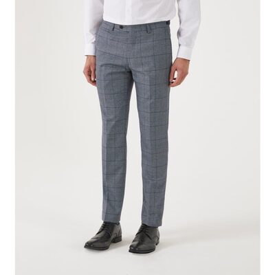 REECE-SKOPES TAILORED HERITAGE TROUSERS BLUE CHECKREECE-SKOPES TAILORED HERITAGE TROUSERS BLUE CHECK