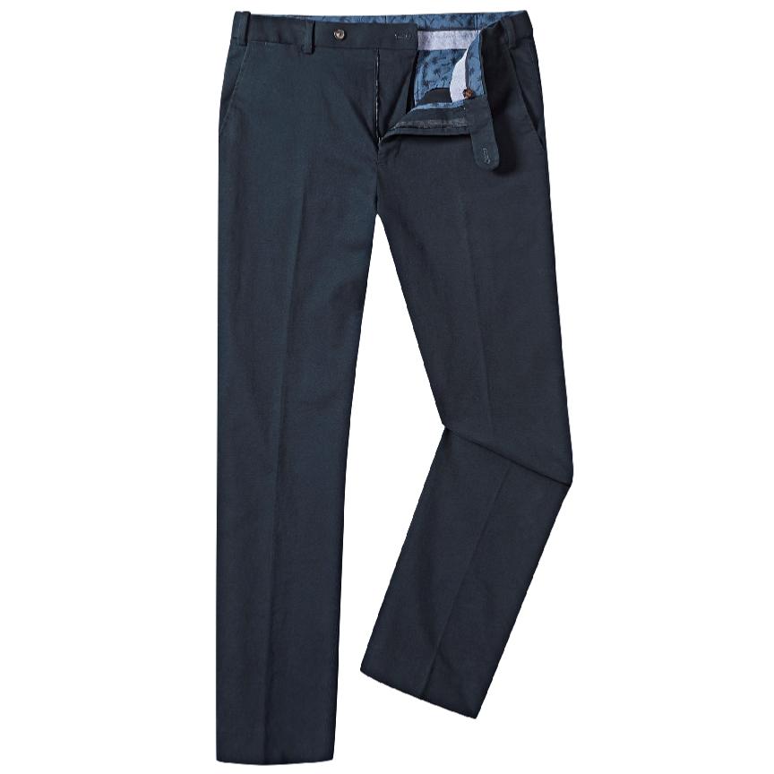 SKOPES Cotton Chinos With Active Stretch Waist Antibes NAVY