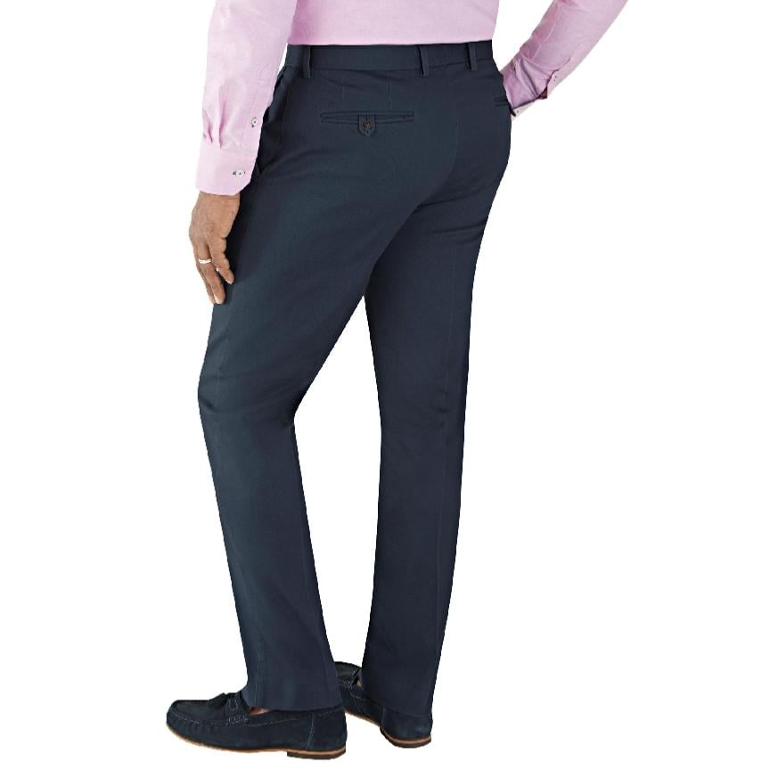 SKOPES Cotton Chinos With Active Stretch Waist Antibes NAVY