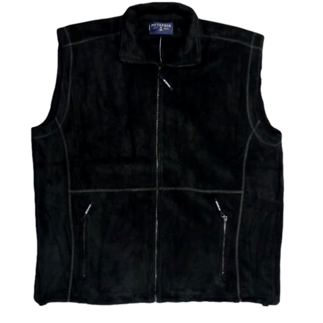 METAPHOR FULL ZIP FLEECE BODY WARMER BLACK
