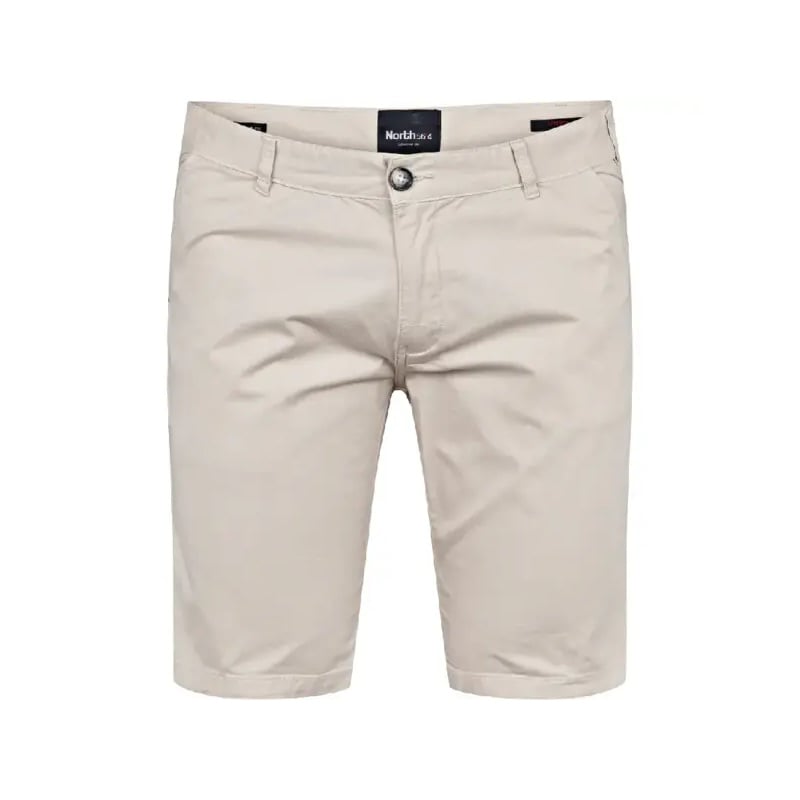 NORTH 56'4 STRETCH COTTON CHINO SHORT STONE