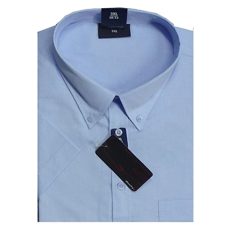 ESPIONAGE SHORT SLEEVE SHIRT BUTTON DOWN COLLAR BLUE SH149