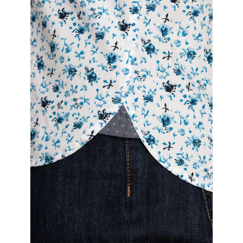 RAGING BULL LONG SLEEVE BLOSSOM PRINT SHIRT WHITE 4XL