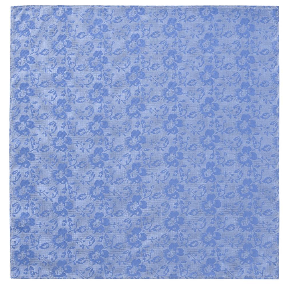 SKOPES EXTRA LONG FLORAL TIE AND POCKET SQUARE SET BLUE