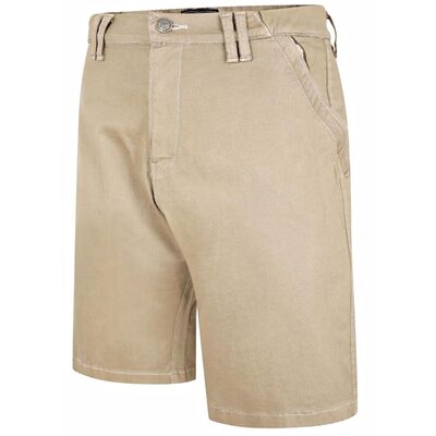 KAM BIG MANS COTTON STRETCH RUGBY SHORTS STONE