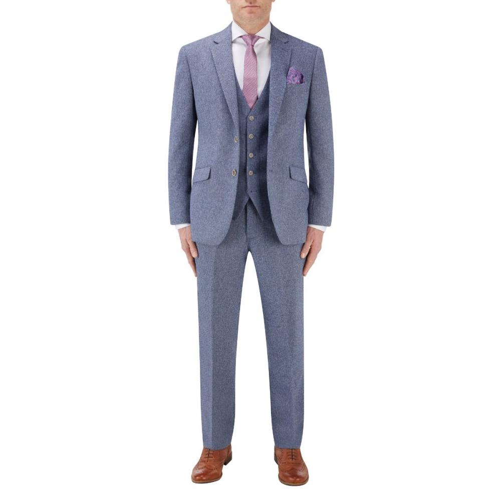 SKOPES JUDE HERRINGBONE EFFECT JACKET BLUE