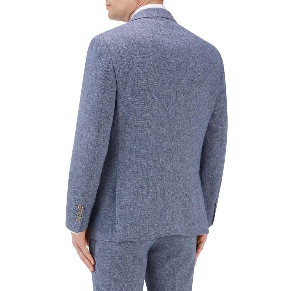 SKOPES JUDE HERRINGBONE EFFECT JACKET BLUE