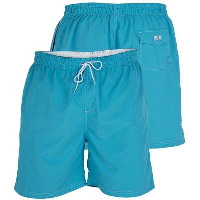 D555 YARROW BIG MANS FULL LENGTH SWIM SHORTS TURQUOISE