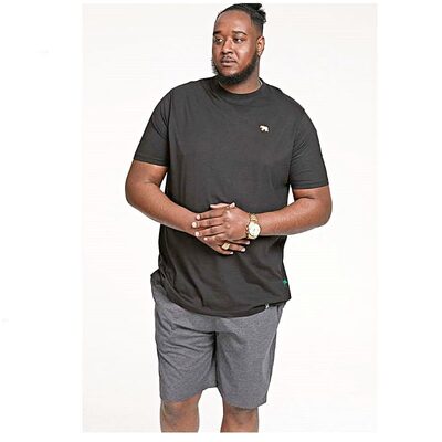 D555 JEREMIAH JERSEY T-SHIRT AND SHORTS LOUNGEWEAR SET 701401