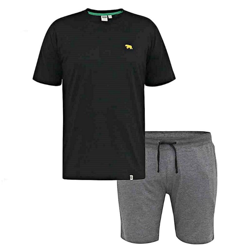 D555 JEREMIAH JERSEY T-SHIRT AND SHORTS LOUNGEWEAR SET 701401