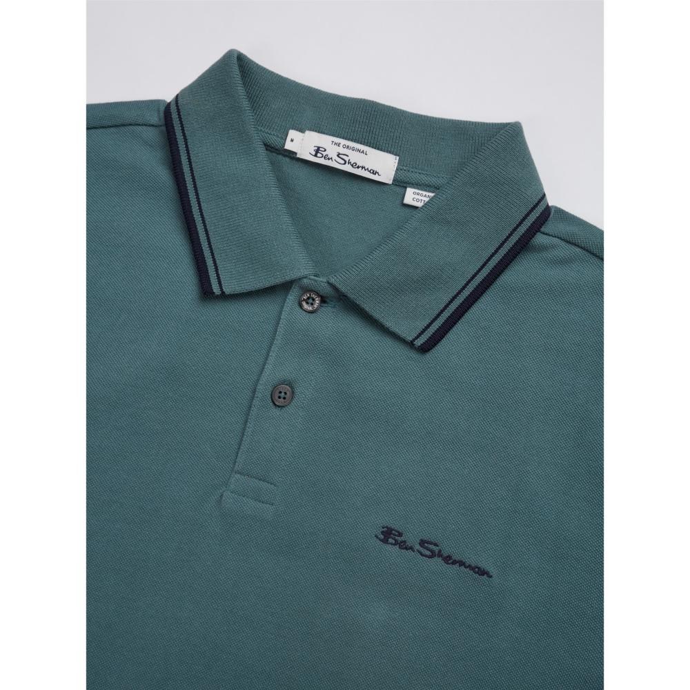 BEN SHERMAN SIGNATURE POLO DARK GREEN