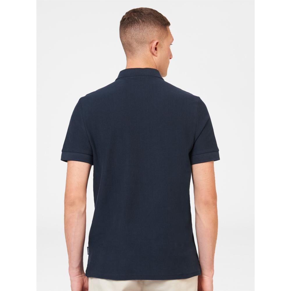 BEN SHERMAN HOUSE MOD STRIPE POLO SHIRT NAVY