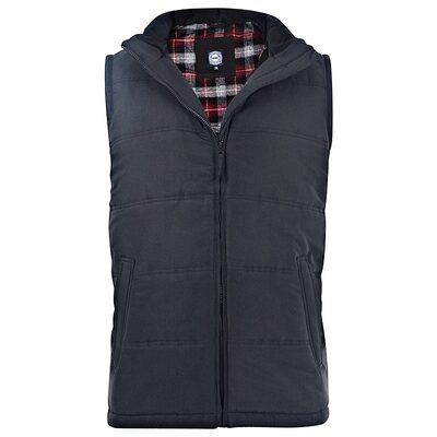 KAM Mens Big Padded Gilet BLACK KV71