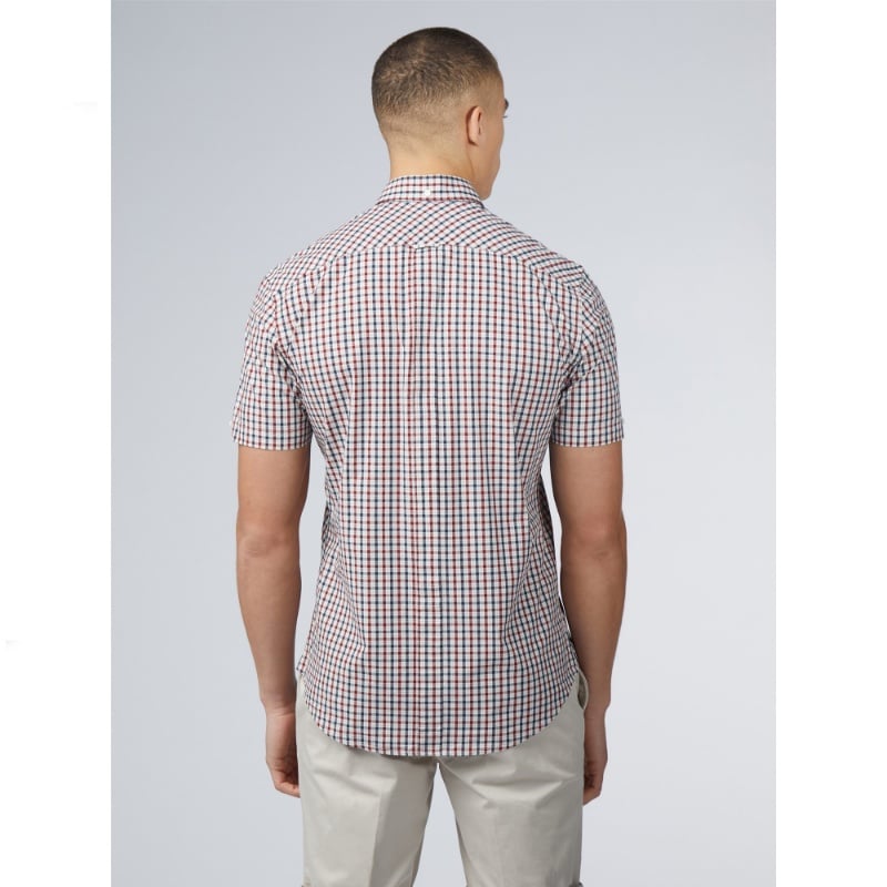 BEN SHERMAN SHORT SLEEVE SIGNATURE HOUSE CHECK SHIRT