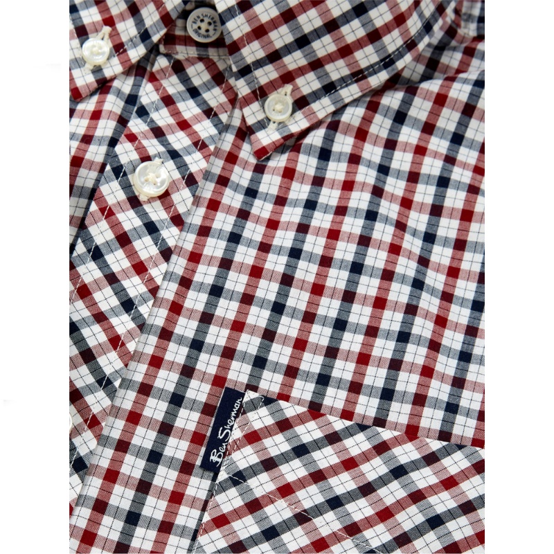 BEN SHERMAN SHORT SLEEVE SIGNATURE HOUSE CHECK SHIRT
