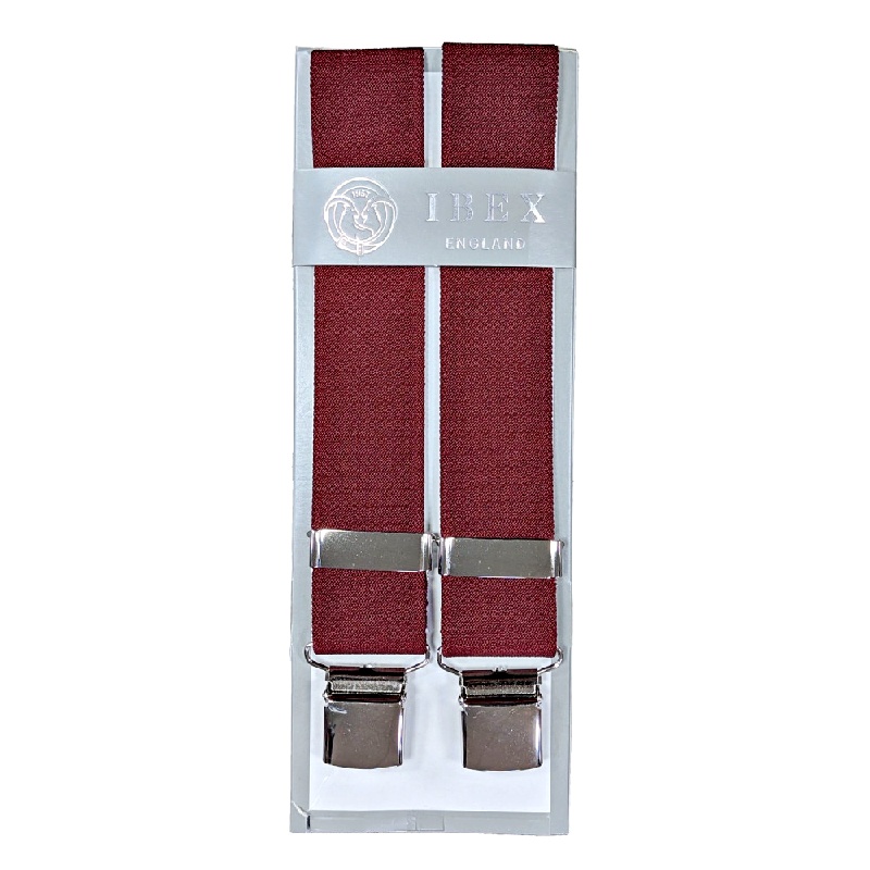 IBEX EXTRA LONG WIDE BRACES WINE
