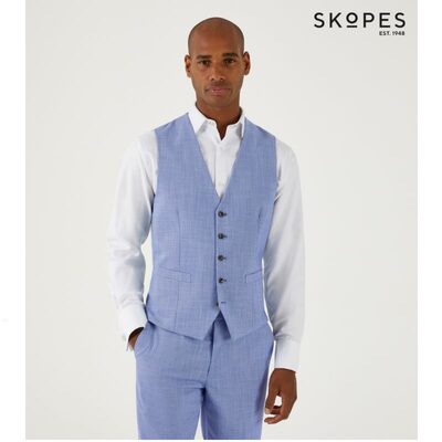 Skopes Redding Big Mans Stretch Waistcoat Blue