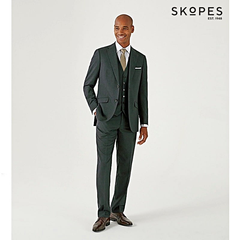 SKOPES HARCOURT TEXTURED TWEED EFFECT JACKET GREEN