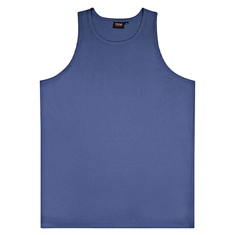 ESPIONAGE Big Mens Cotton Vest Blue T017