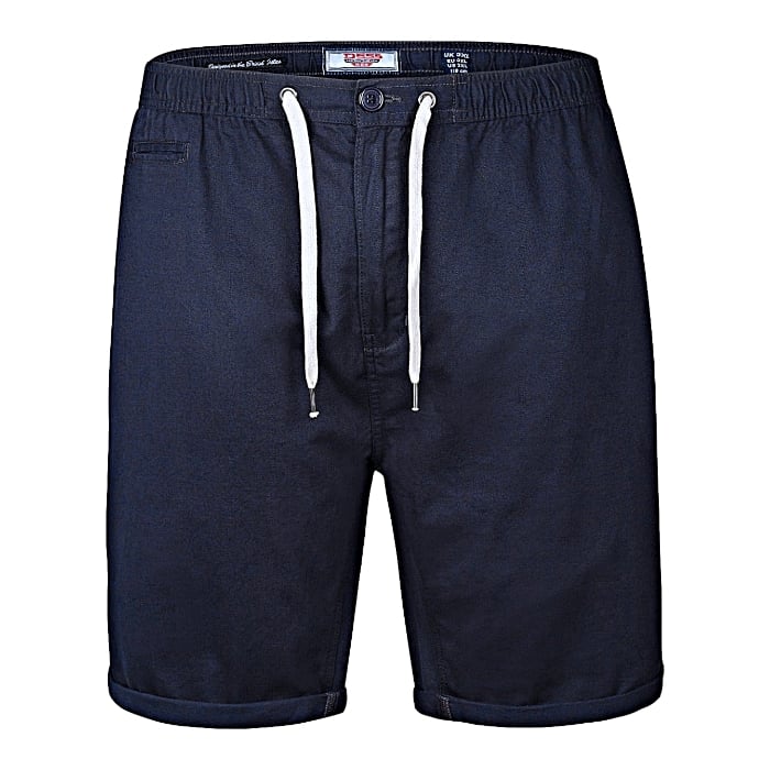 D555 Gareth Big Mans Cotton Casual Shorts Navy