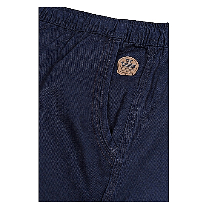 D555 Gareth Big Mans Cotton Casual Shorts Navy