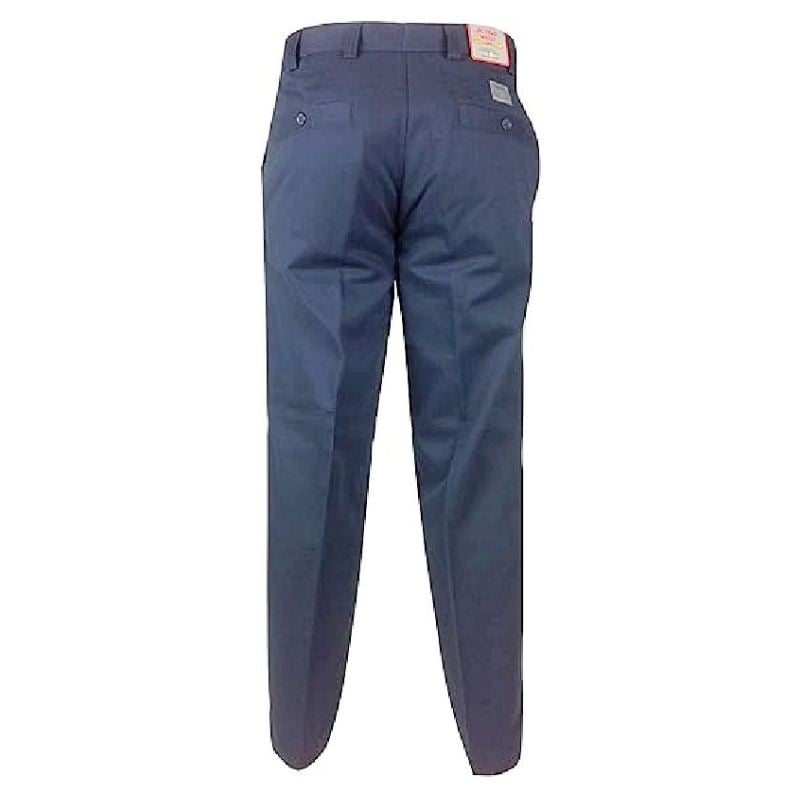 PLATINUM EXPANDA-WAIST CHINO TROUSERS NAVY